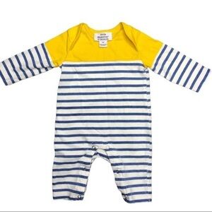 Little Maven‎ by Tori Spelling Blue and Yellow Stripe Romper Sz 3 months